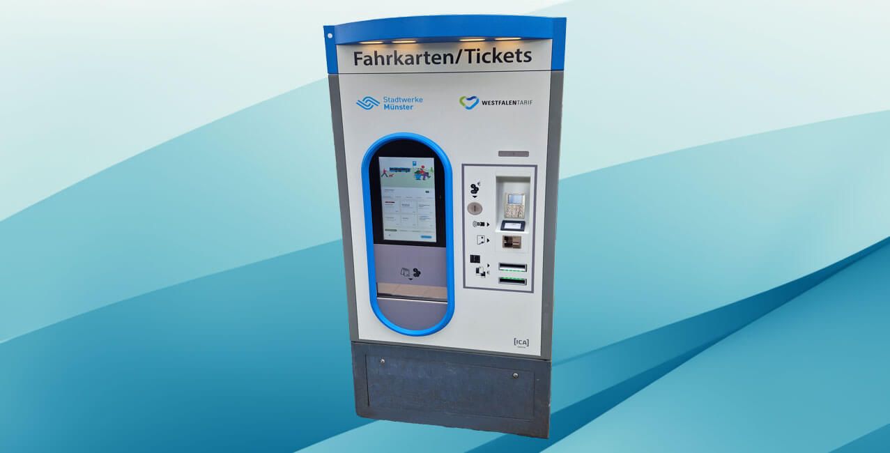 Stadtwerke Münster, new ICA Traffic TVMs with CI Note Line