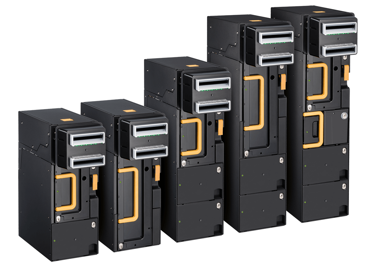 CI Note Line banknote acceptor &ndash; modular design with multiple configurations for Transport, Retail, and Banking sectors, featuring high acceptance rates, secure banknote validation, and easy maintenance